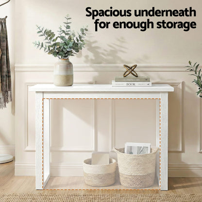 White Console Table 110cm 110x32x75cm
