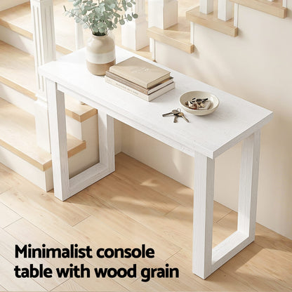 White Console Table 110cm 110x32x75cm