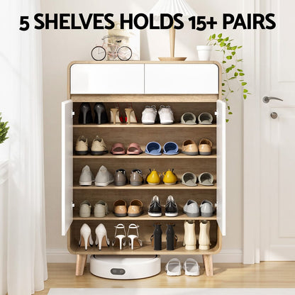 Shoe Rack Cabinet Storage 80x32x112cm