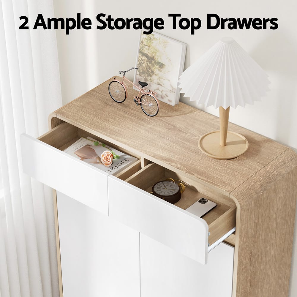 Shoe Rack Cabinet Storage 80x32x112cm