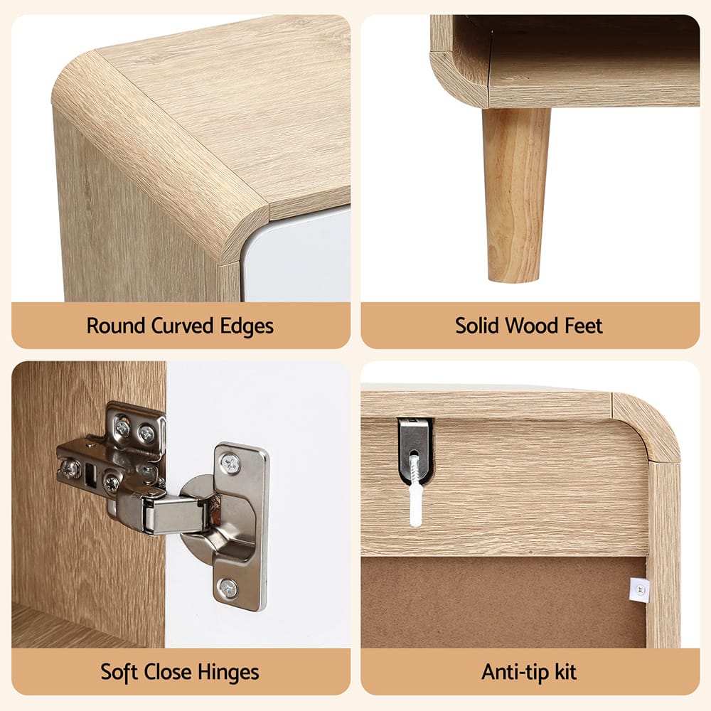 Shoe Rack Cabinet Storage 80x32x112cm