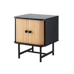 Bedside Table with Sliding Doors BORIS