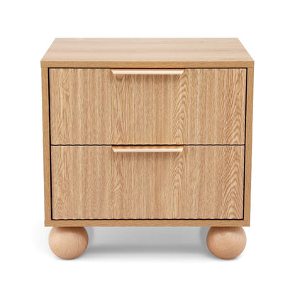 Rattan Bedside Table 2 Drawers 50x40x50cm