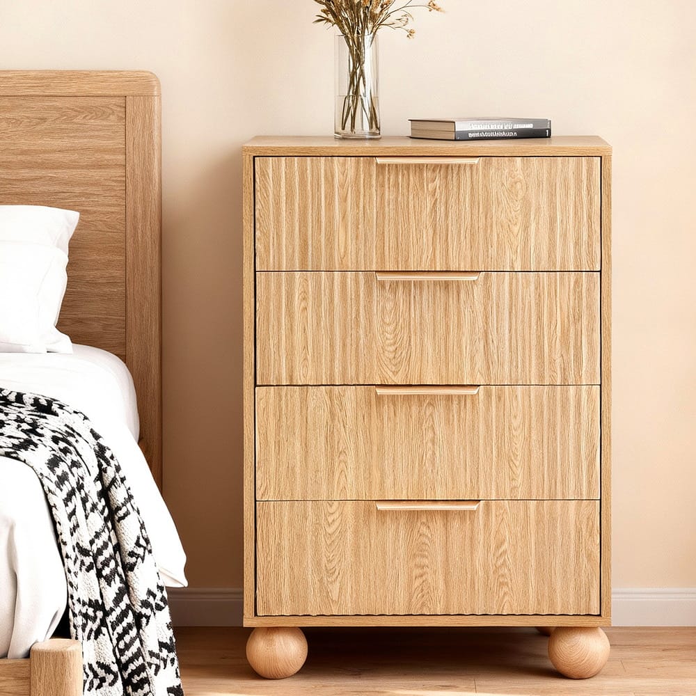 Tallboy Dresser Pine Storage 60x40x90cm
