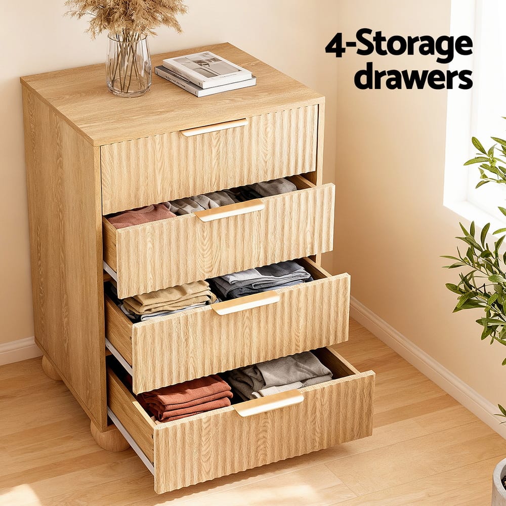Tallboy Dresser Pine Storage 60x40x90cm