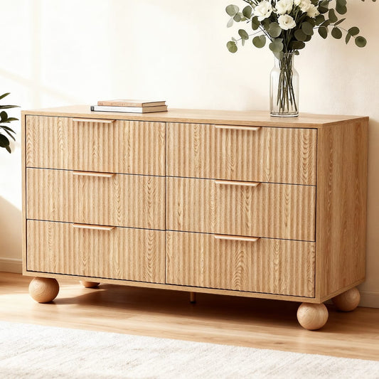 Tallboy Dresser Pine Storage 120x40x70cm