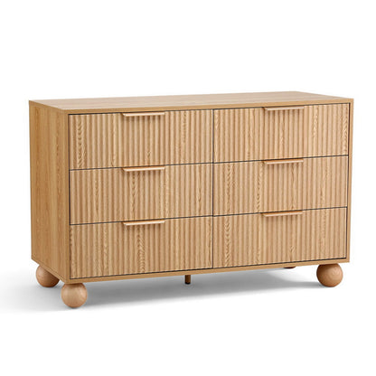 Tallboy Dresser Pine Storage 120x40x70cm