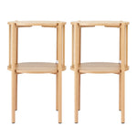 Round End Tables Set of 2 Two-Tier Boho | HomeAndLiving