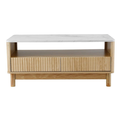 Marble Coffee Table Drawer 90x45x40cm
