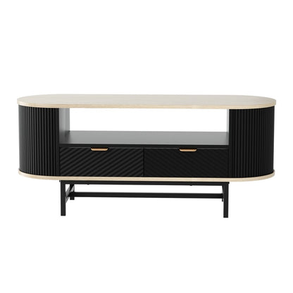 Wood Coffee Table With Drawer 110x38x45cm