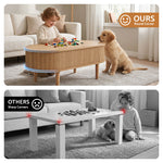 Lift Top Coffee Table Oval Fluted 100cm | HomeAndLiving