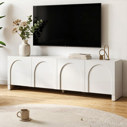 180cm TV Entertainment Unit White Cabinet | HomeAndLiving - 3