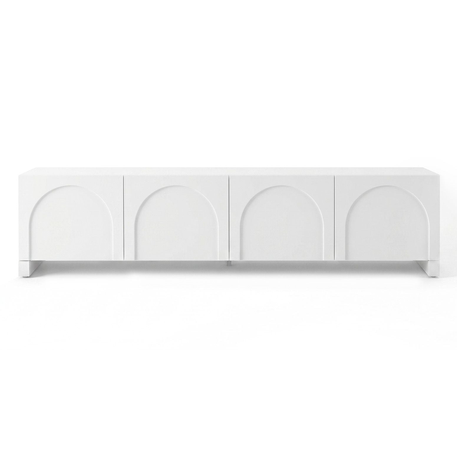 180cm TV Entertainment Unit White Cabinet | HomeAndLiving - 5