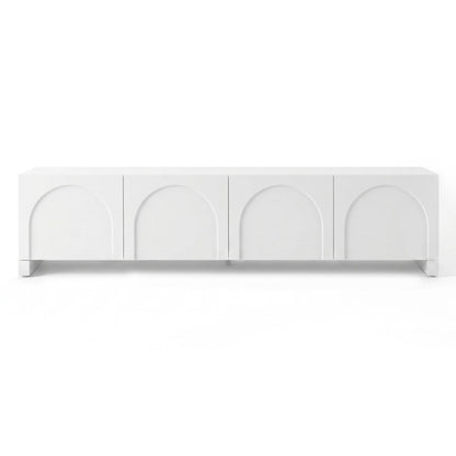 180cm TV Entertainment Unit White Cabinet | HomeAndLiving - 5