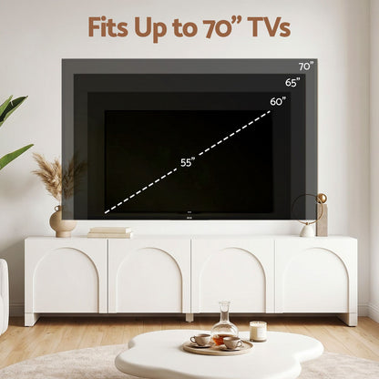 180cm TV Entertainment Unit White Cabinet | HomeAndLiving - 8