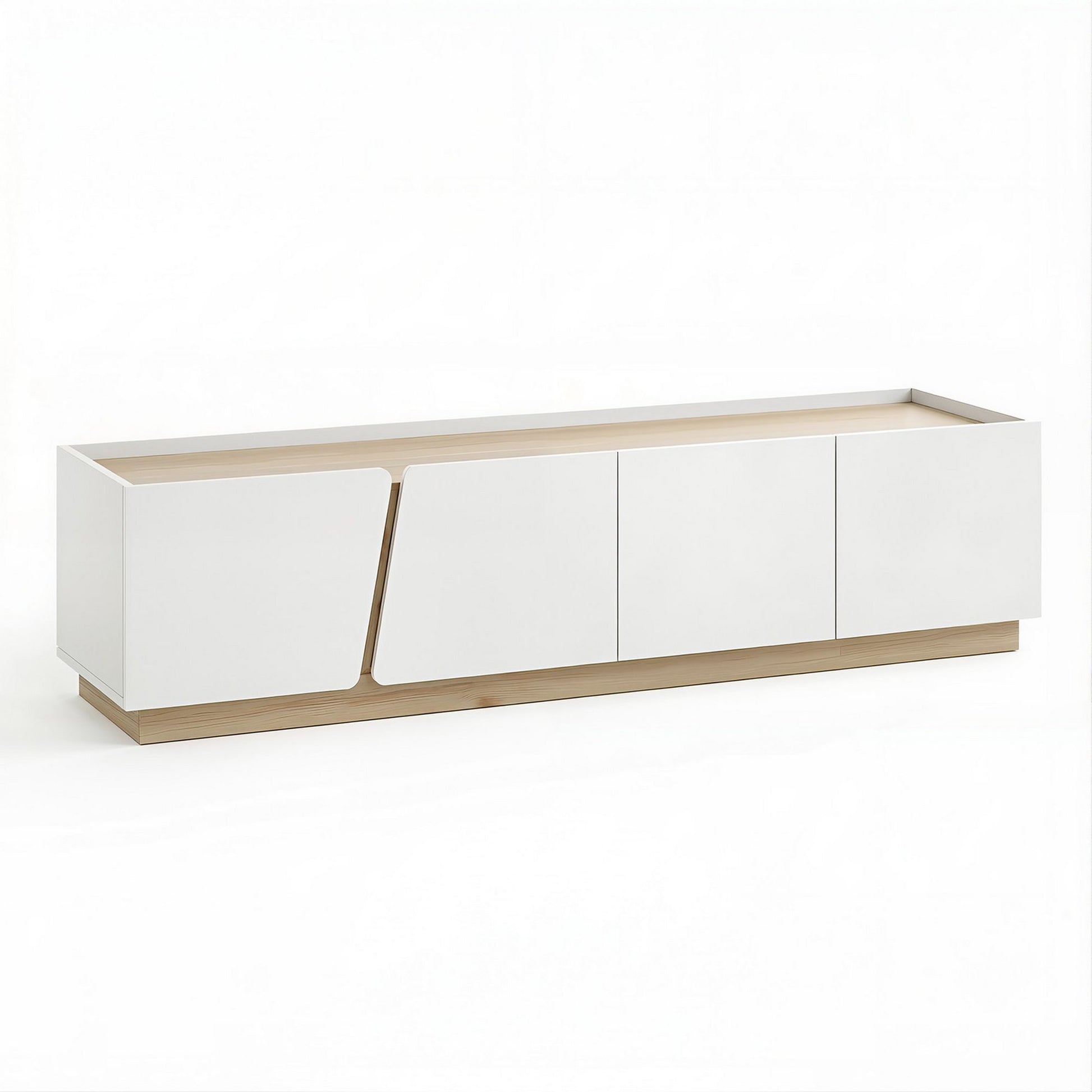 180cm TV Unit Cabinet White Pine | HomeAndLiving - 2