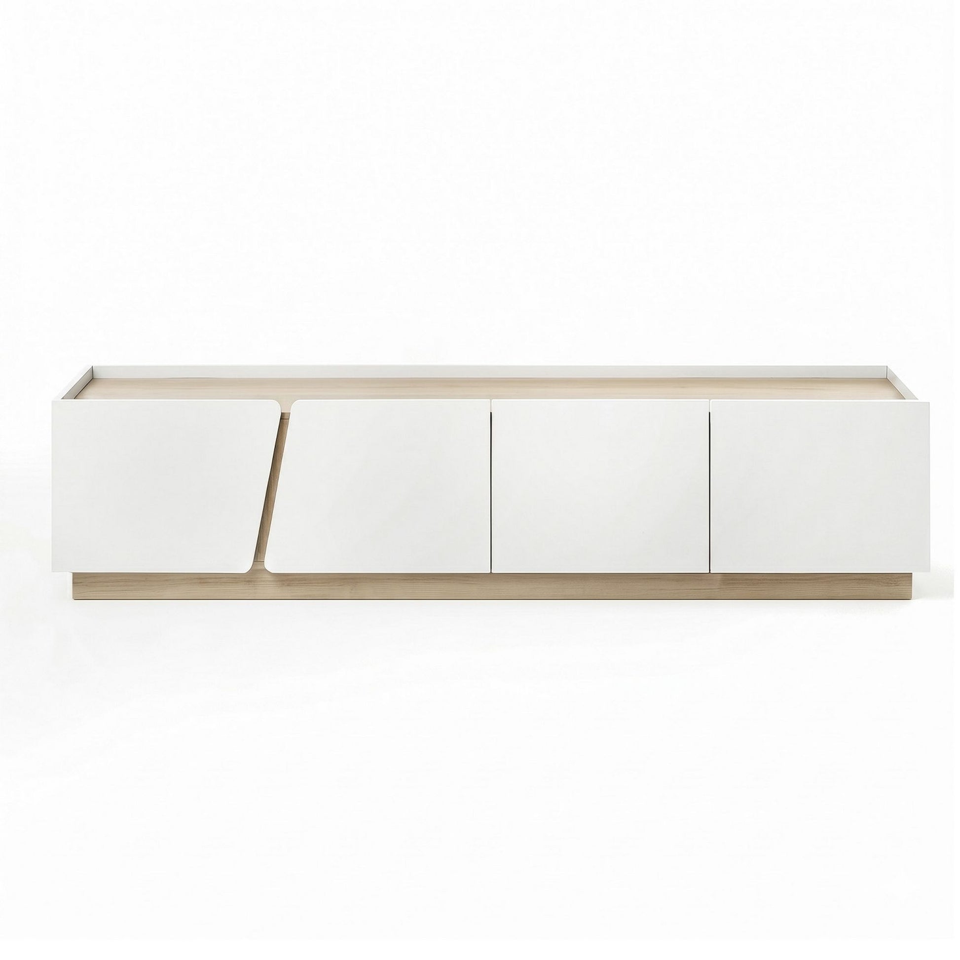 180cm TV Unit Cabinet White Pine | HomeAndLiving - 4