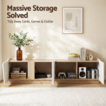 180cm TV Unit Cabinet White Pine | HomeAndLiving