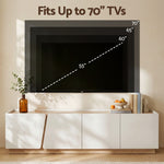 180cm TV Unit Cabinet White Pine | HomeAndLiving