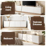 180cm TV Unit Cabinet White Pine | HomeAndLiving