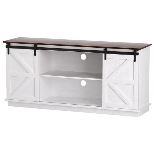 Artiss Buffet Sideboard Storage Cabinet Kitchen Cupboard Sliding Doors White