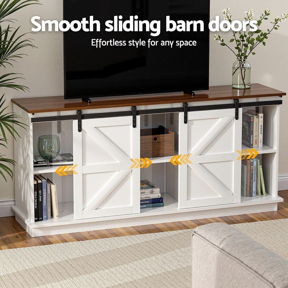 Buffet Storage Cabinet White 150x40x70cm