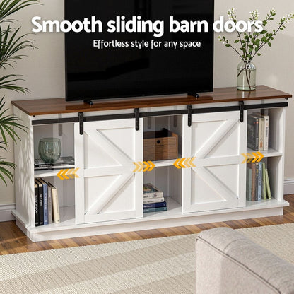Buffet Storage Cabinet White 150x40x70cm