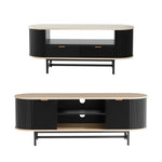 TV Unit Coffee Table Set Drawers Shelves | HomeAndLiving