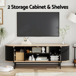 TV Unit Coffee Table Set Drawers Shelves | HomeAndLiving