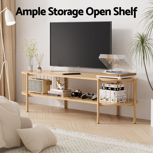 Pine TV Unit Coffee Table Set 148cm | Home & Living