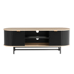 TV Unit Entertainment Unit Storage Cabinet Black Pine