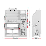 4 Tiers Kids Bookshelf Storage Children Bookcase Toy Organiser Display