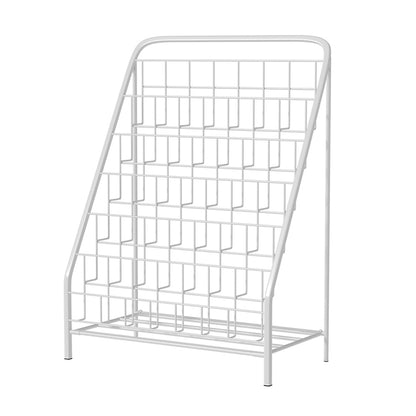 6 Tiers Kids Bookshelf Magazine Rack Children Bookcase Organiser Foldable