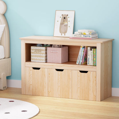 Kids Bookshelf Storage Unit 95.5x33x61cm