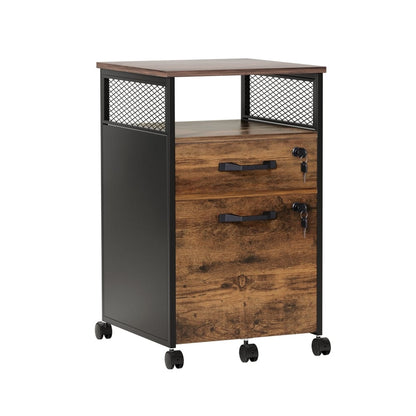 Filing Cabinet With Wheels Storage 42x44x64.5cm