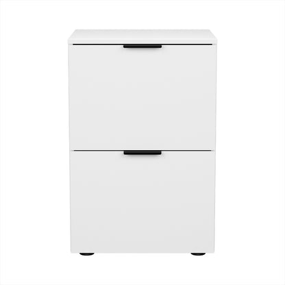 Filing Cabinet Files Storage Office Shelves File Organiser White 2 Drawer