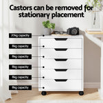 5-Drawer Filing Cabinet Storage Cabinet Chest of Drawers White