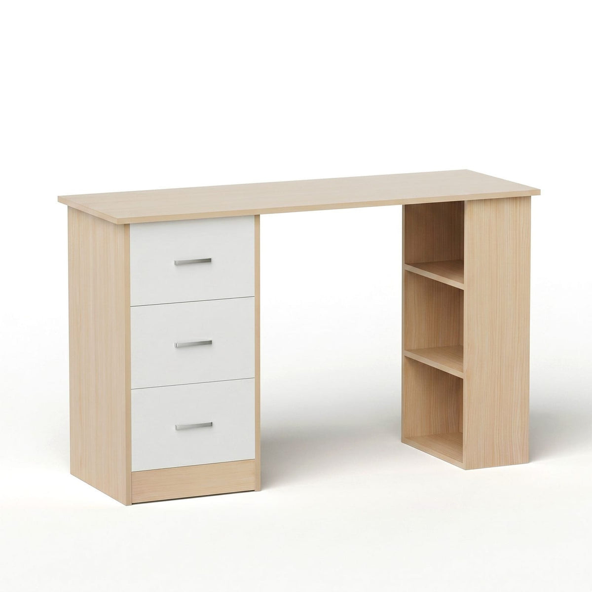 Computer Desk With Drawer Oak White 120x49x75.5cm