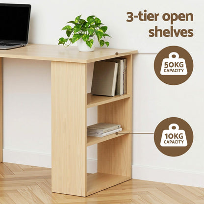 Computer Desk With Drawer Oak White 120x49x75.5cm