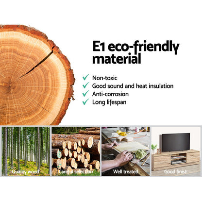 Tv Cabinet Entertainment Unit 160Cm Pine Charles