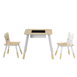 Modern Kids Activity Table Set - 3 Piece with Storage