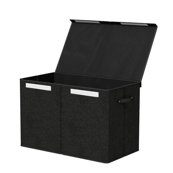  Large Toy Box Chest Storage with Flip-Top Lid Foldable Organizer Bins