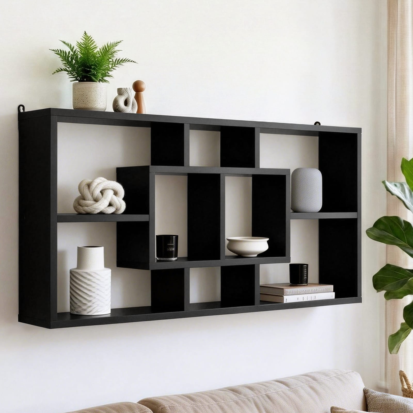 Black black 85x16x48cm, side view