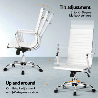 L Shaped Desk Set White 150x150x75cm
