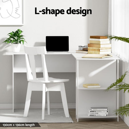 L Shaped Desk Set 136x130x72.5cm
