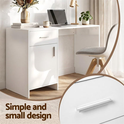 Office Desk Set White 100x60x74cm
