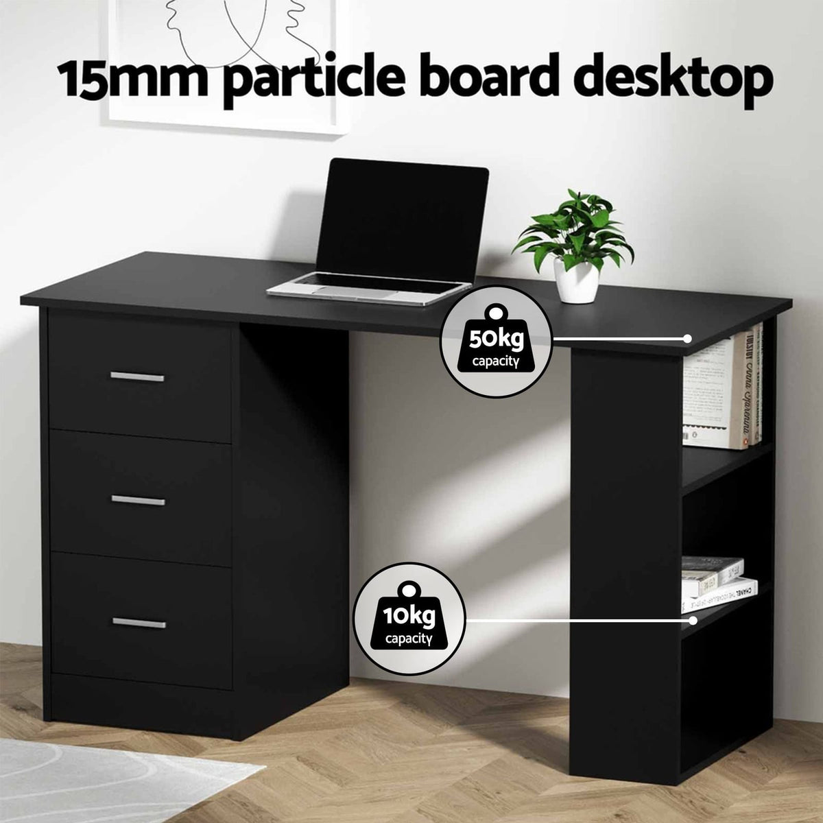 Computer Desk Set 120cm 120x49x75.5cm