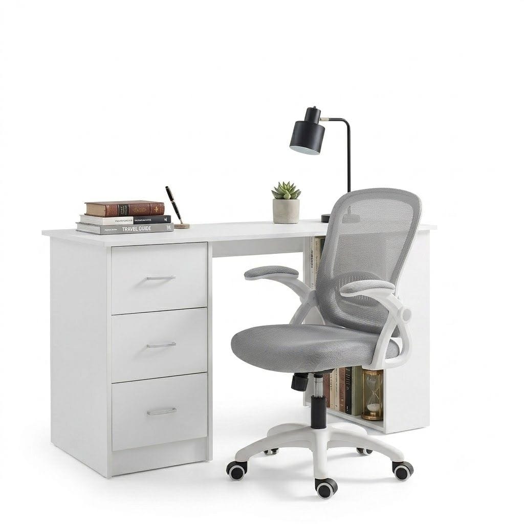 Computer Desk Set With Storage 120x49x75.5cm