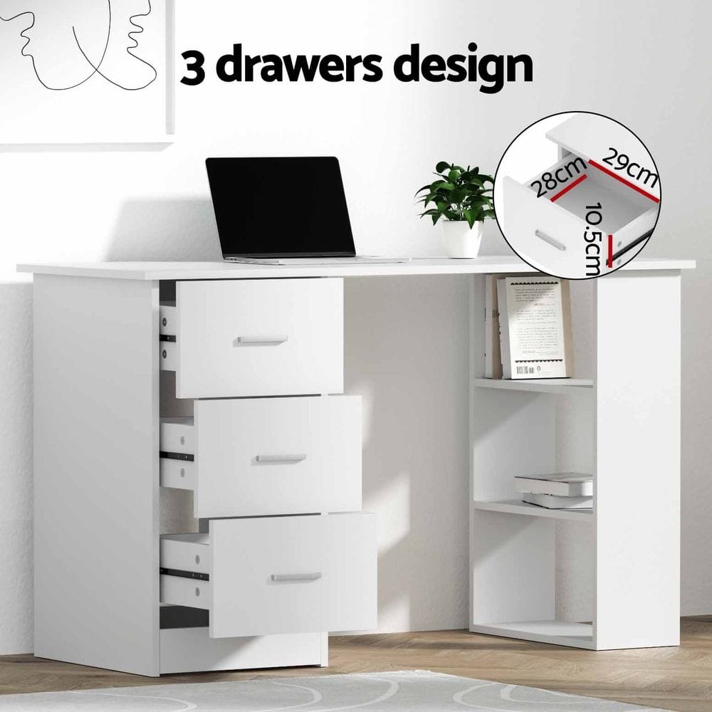 Computer Desk Set With Storage 120x49x75.5cm