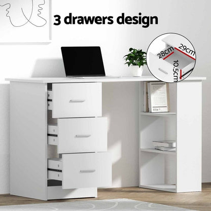 Computer Desk Set With Storage 120x49x75.5cm